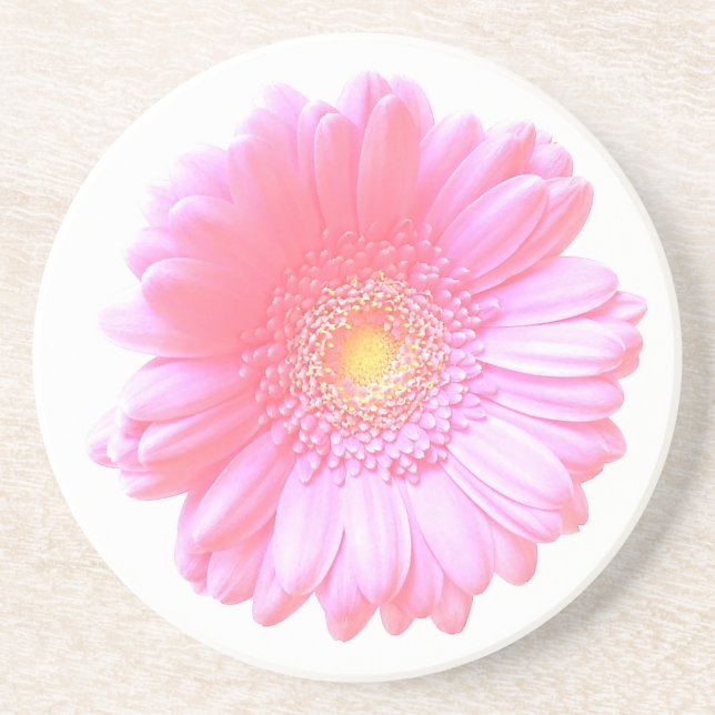 Posavasos Daisy gerbera rosa claro (Frente)