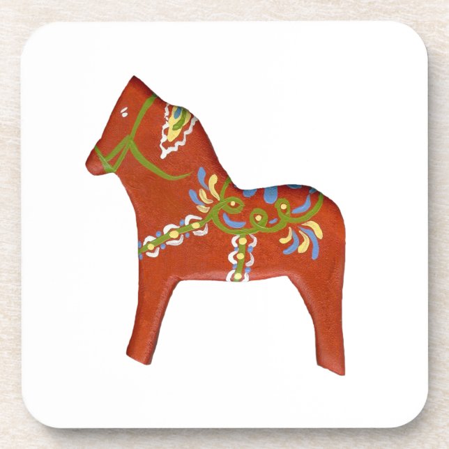 Posavasos Dala Horse Coaster Set (Frente)