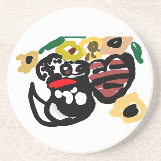 Posavasos Dalmatian sunflowers (Frente)