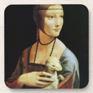 Posavasos Dama con un Ermio por Leonardo da Vinci