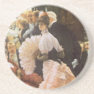Posavasos Dama Política de James Tissot, Victoriano Antiguo