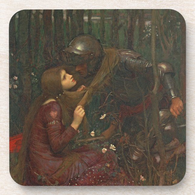 Posavasos Dama Sans Merci, 1893 de la belleza del La (aceite (Frente)