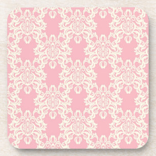 Posavasos Damasco retro floral