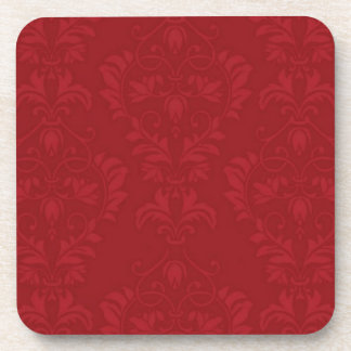Posavasos Damasco rojo