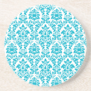 Posavasos Damasco turquesa