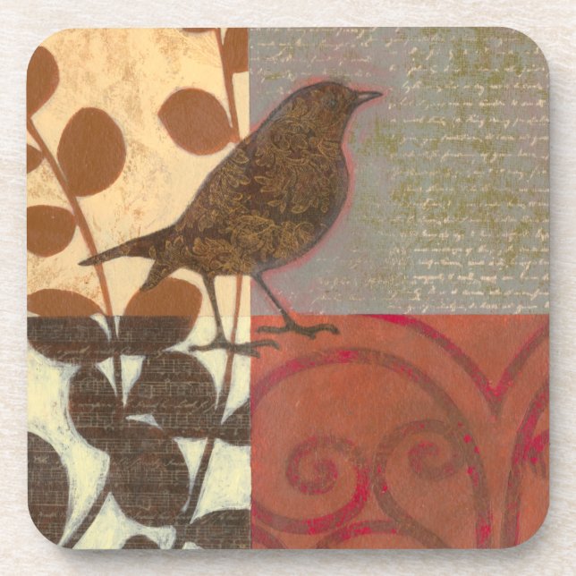 Posavasos Damask Sparrow (Frente)