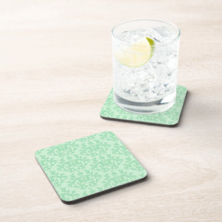 Posavasos Damask verde claro Kangaroo Paws conjunto de 6 gal