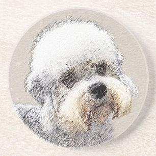 Posavasos Dandie Dinmont Terrier Pintura Original De Perro