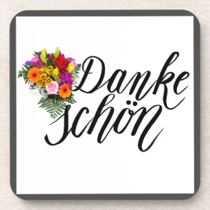 Posavasos Danke Schon German Gracias Frontera Negra Bouquet