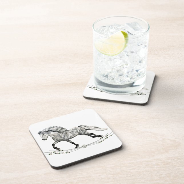 Posavasos Dapple Gray Islandés Mare Grá (Lado Derecho)