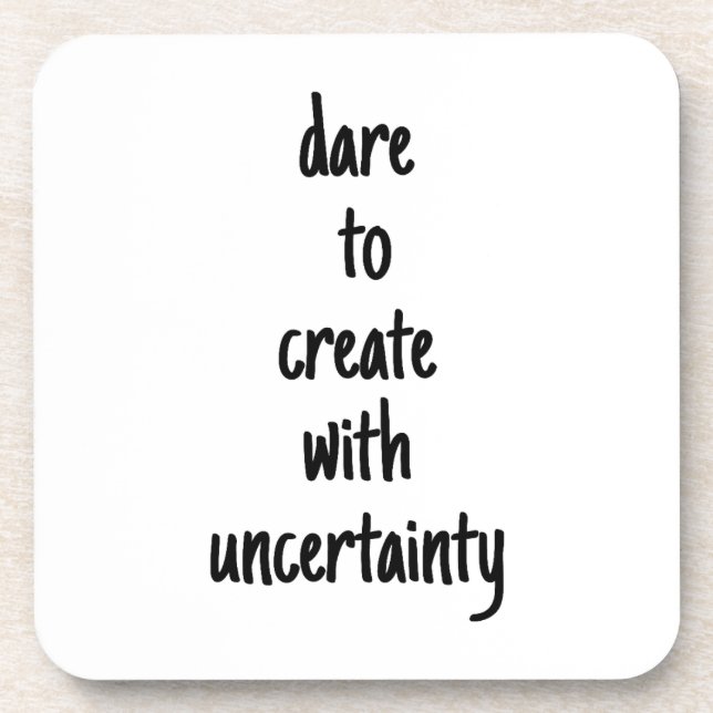 Posavasos Dare To Create Hard Plastic Coaster (Frente)