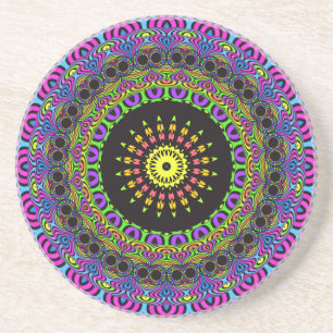 Posavasos Darts Mandala - neón 2