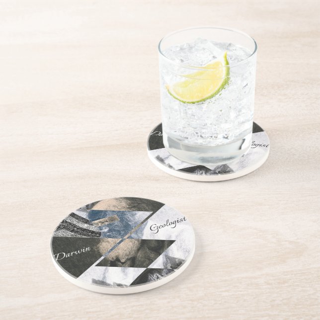 Posavasos Darwin Era Un Geólogo Sandstone Coaster (Lado)