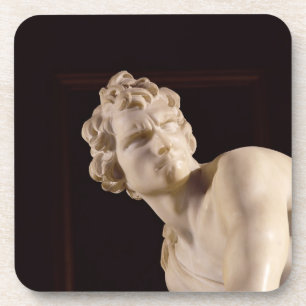 Posavasos David, 1623-24 (mármol) (detalle)