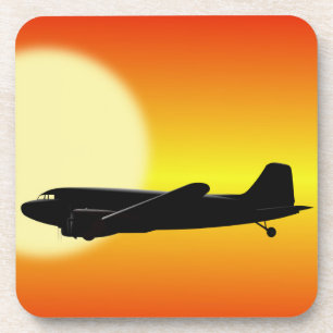Posavasos DC-3 pasando el sol.