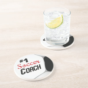 Posavasos De Arenisca #1 Entrenador de fútbol Gran Pelota