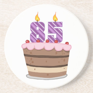 Posavasos De Arenisca 85 años en el pastel de cumpleaños