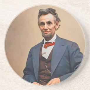 Posavasos De Arenisca Abraham Lincoln