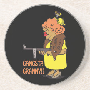 Posavasos De Arenisca Abuelita de Gangsta