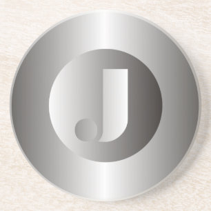 Posavasos De Arenisca Acero pulido "J "