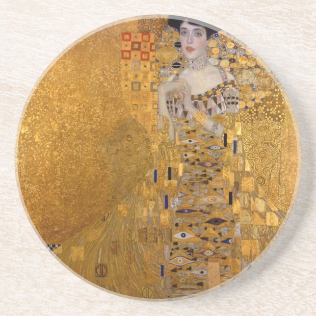 Posavasos De Arenisca Adele, La Dama del Oro - Gustav Klimt (Frente)