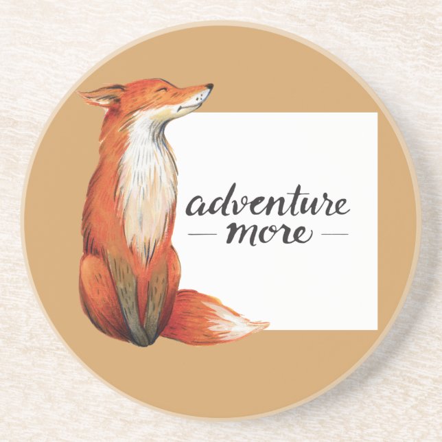 Posavasos De Arenisca adventure more fox (Frente)