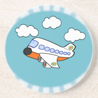 Posavasos De Arenisca Aeroplano del dibujo animado