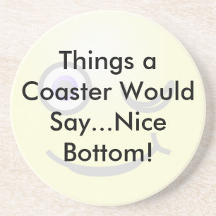 Posavasos De Arenisca Agradable Costura Inferior