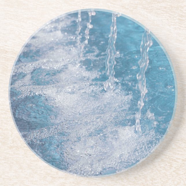 Posavasos De Arenisca Agua azul (Frente)