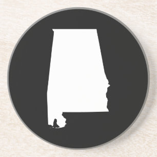 Posavasos De Arenisca Alabama en Blanco