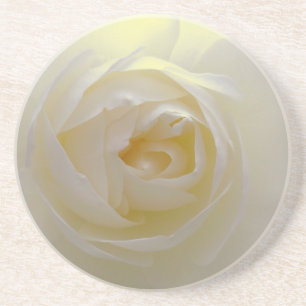Posavasos De Arenisca Alas de rosas blancas bellas decoraciones de regal