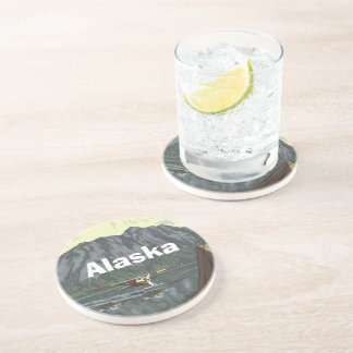 Posavasos De Arenisca Alaska Bush Plane Souvenirs