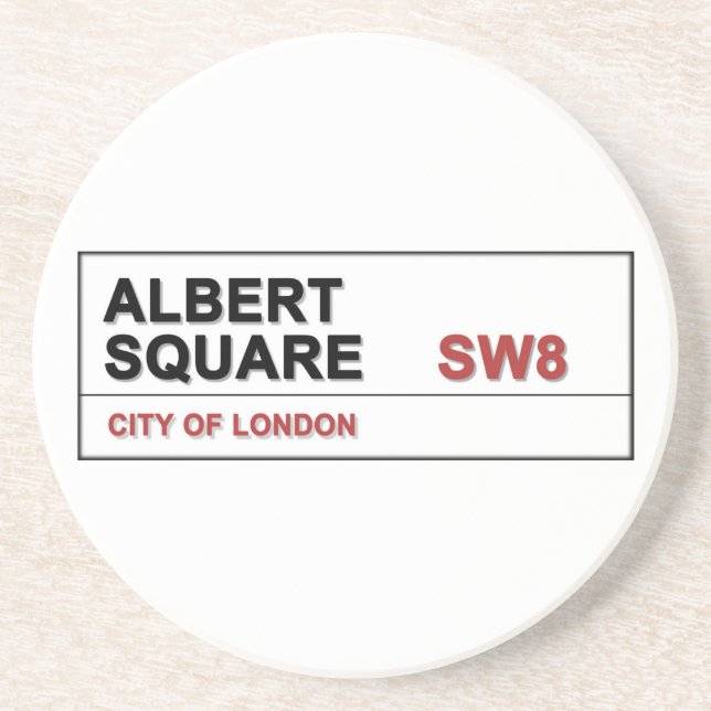 Posavasos De Arenisca Albert Square London Inglaterra (Frente)