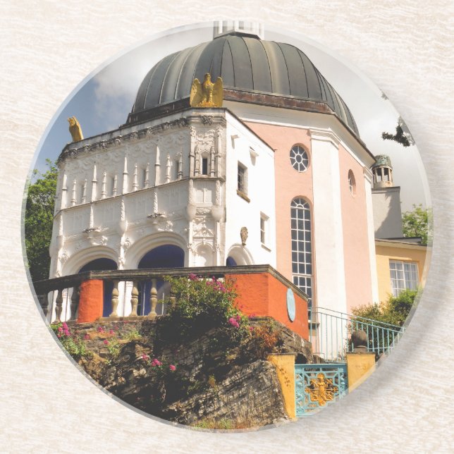 POSAVASOS DE ARENISCA ALDEA ITALIANA GALES (Frente)