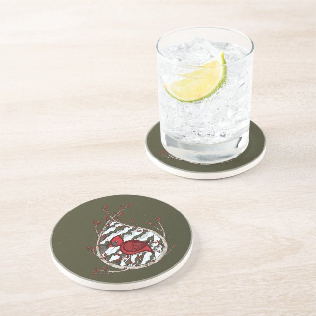 Posavasos De Arenisca Alexander el Cardenal Stone Coaster (Lado)