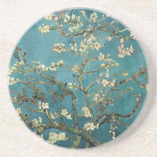 Posavasos De Arenisca Almond Blossom Coaster (Frente)