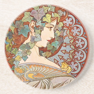 Posavasos De Arenisca Alphonse Mucha Ivy