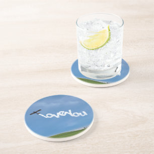 Posavasos De Arenisca Ama tu Skywriter