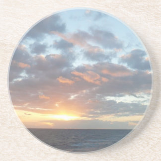 Posavasos De Arenisca Amanecer en el mar I Pastel
