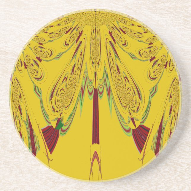 Posavasos De Arenisca Amarillo (Frente)