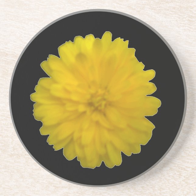 Posavasos De Arenisca Amarillo de los Coasters de Marigold (Frente)