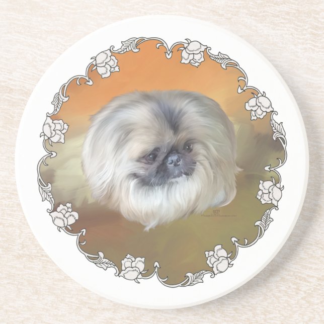 Posavasos De Arenisca Amber Profundo (Frente)