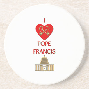 Posavasos De Arenisca Amo al Papa Francisco