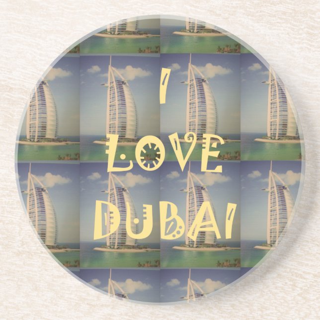 Posavasos De Arenisca Amo Dubai (Frente)
