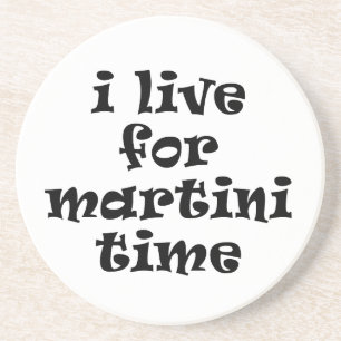 Posavasos De Arenisca Amo el Coaster de Martini Time