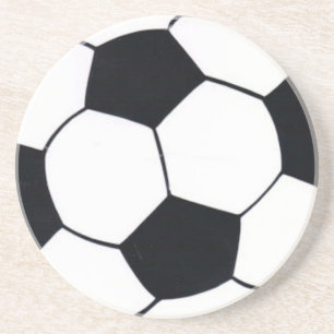 Posavasos De Arenisca Amo el fútbol (soccer) Corazón del Juego: Me encan