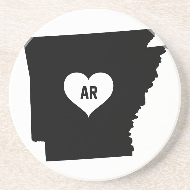Posavasos De Arenisca Amor de Arkansas (Frente)