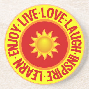 Posavasos De Arenisca AMOR VIVO REÍDO... montaña rusa