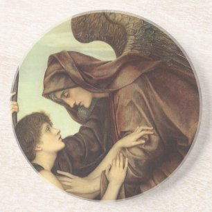Posavasos De Arenisca Ángel de la muerte por Evelyn De Morgan