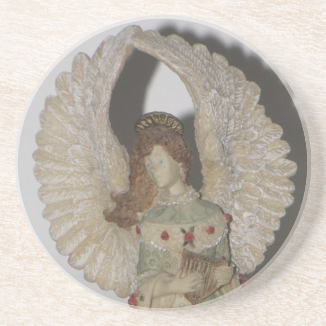 Posavasos De Arenisca Ángel hermoso (Frente)